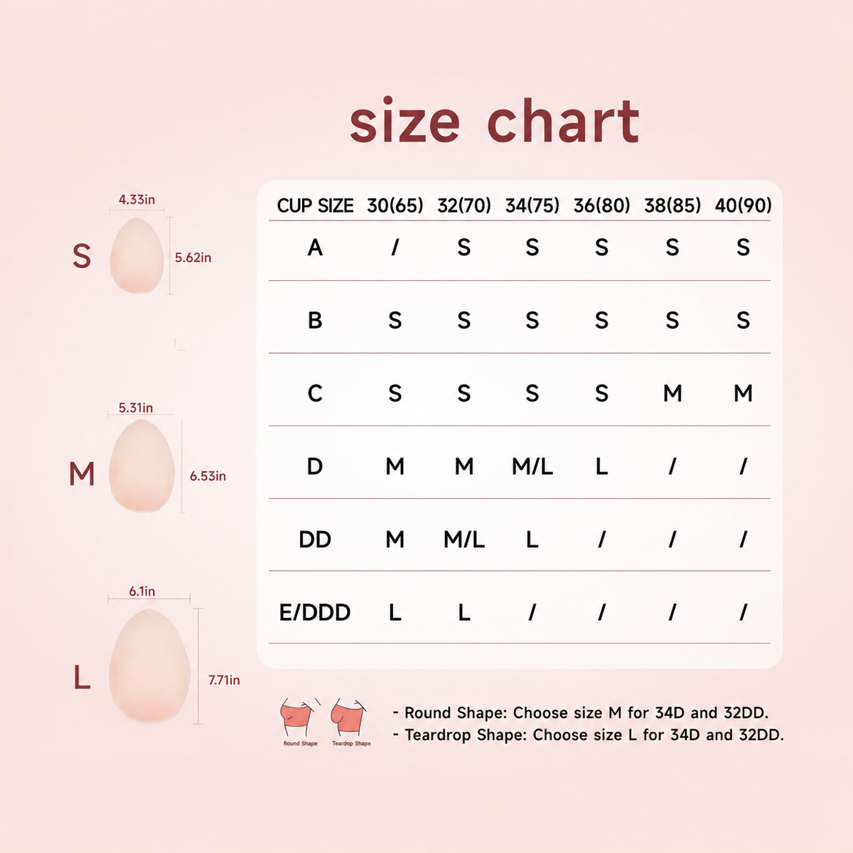 👗✨ Reusable Teardrop Lift Nipple Covers – Adhesive Silicone Pasties for Strapless & Backless Outfits 💖