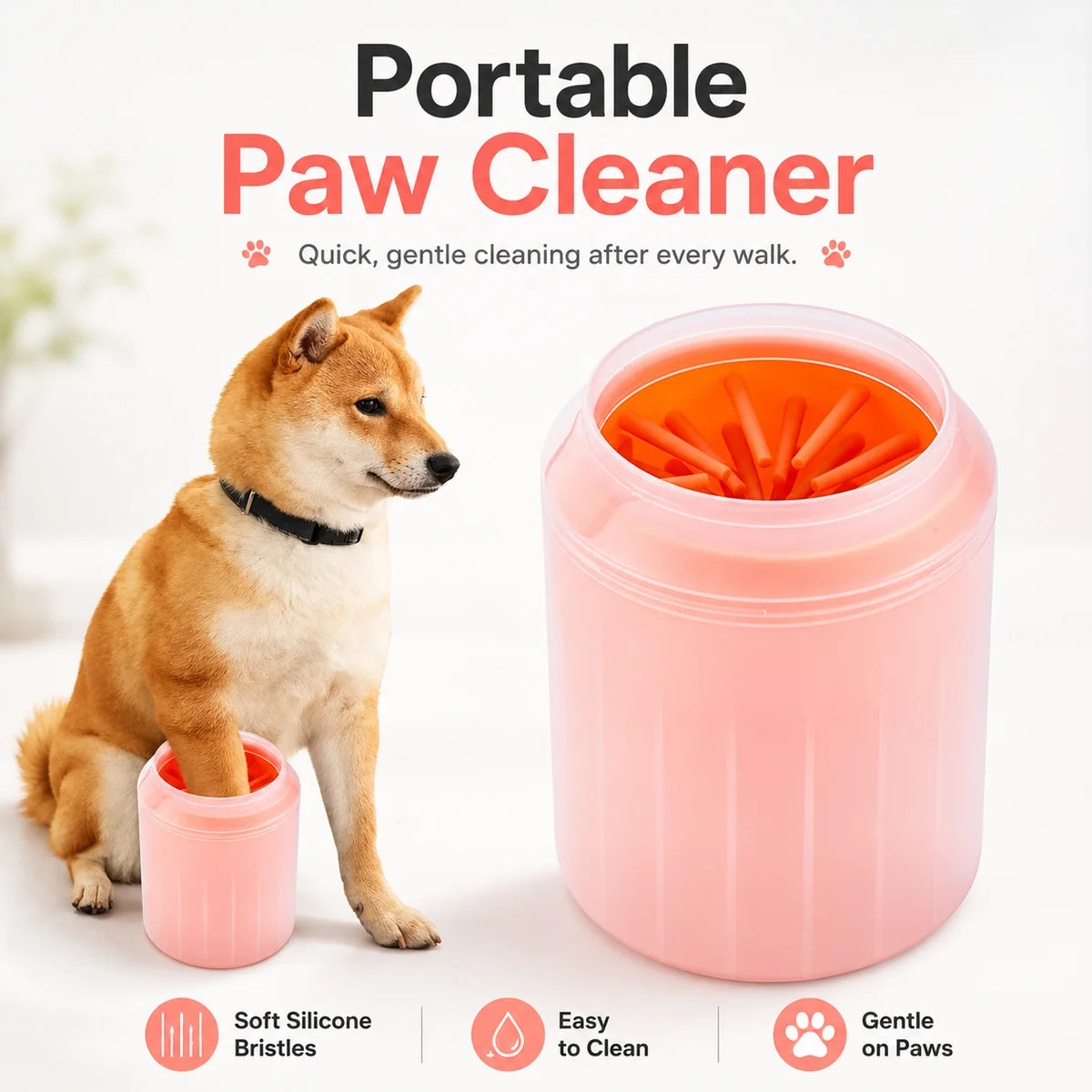 Automatic Pet Paw Washer — Dirty Paws In. Clean Paws Out. 🐾