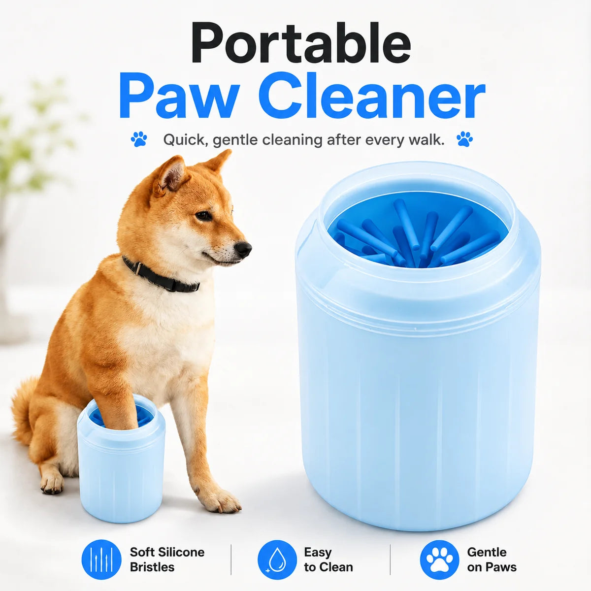 Automatic Pet Paw Washer — Dirty Paws In. Clean Paws Out. 🐾