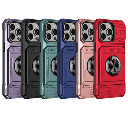🛡️  Heavy Duty Magnetic Armor Case With Hidden Kickstand And Wallet