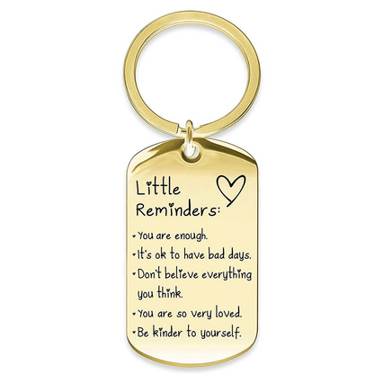 Engraved Inspirational Stainless Steel Keychain💕The best gift of companionship for family and friends.
