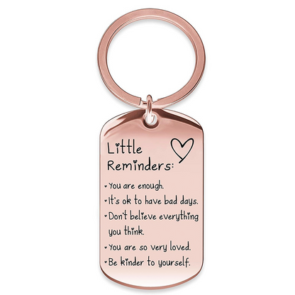 Engraved Inspirational Stainless Steel Keychain💕The best gift of companionship for family and friends.