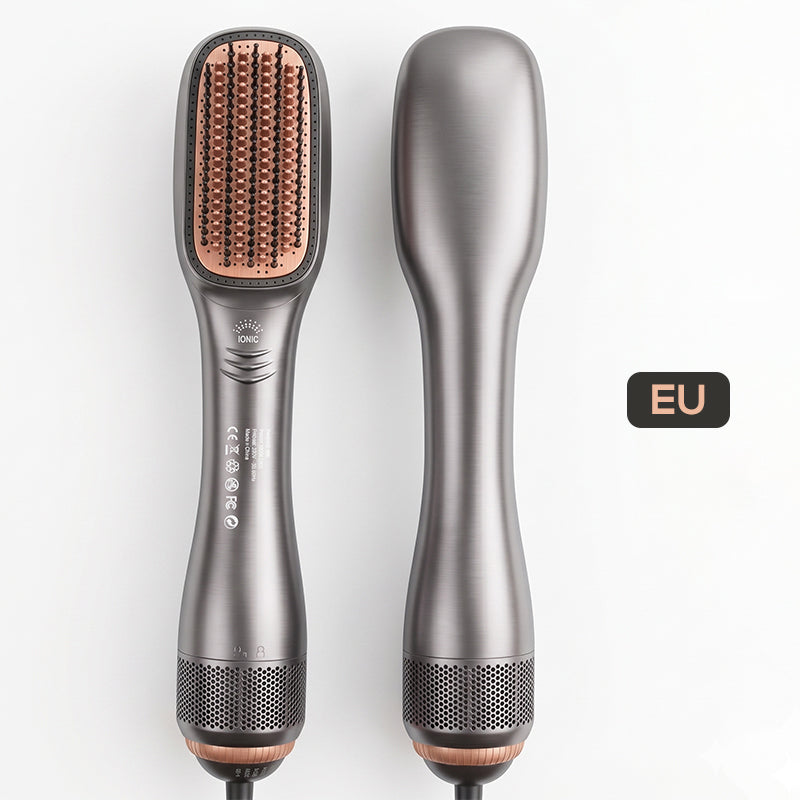 🔥LAST DAY 49% OFF🔥💇‍♀️3-in-1 Ionic Hair Dryer Brush ✨ One Step Hot Air Styling Brush for Straightening, Drying & Curling