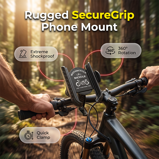 ⚡Quick-Release Bike Phone Mount with Secure Lock