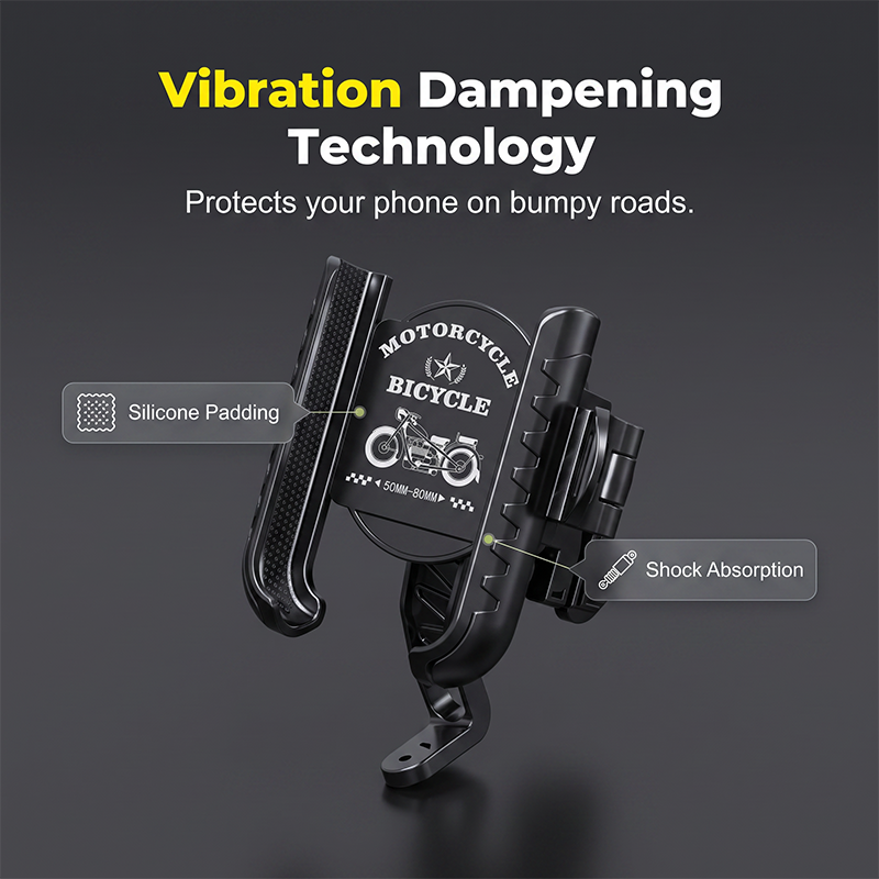 ⚡Quick-Release Bike Phone Mount with Secure Lock