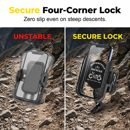 ⚡Quick-Release Bike Phone Mount with Secure Lock