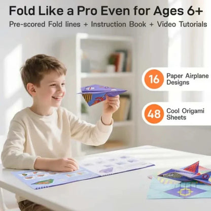 DIY Paper Airplane Set for Kids – 16 Designs